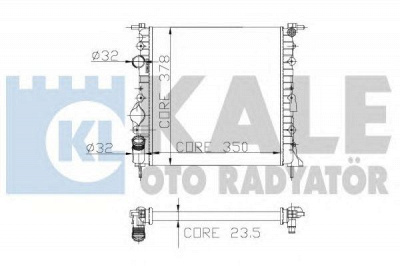 KALE OTO RADYATOR 159500 -  Радиатор, охлаждение двигателя